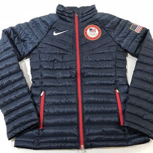 Nike S Womens Aeroloft Summit 800 Down Jacket 614216 451 USA Olympic Sochi 2014